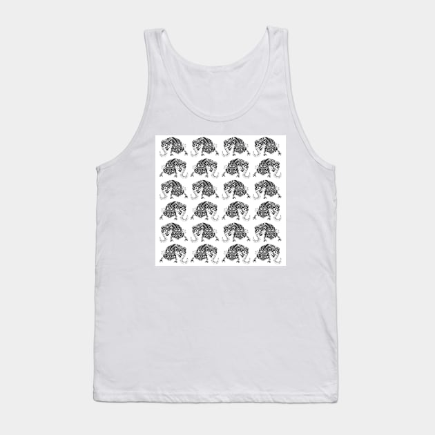 axolotl ajolote in ecopop wallpaper Tank Top by jorge_lebeau